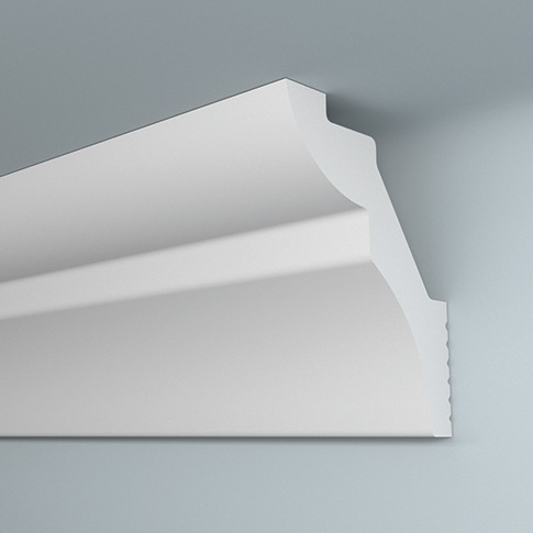 Плинтус для натяжного потолка и светодиодной подсветки H40/50 SC
